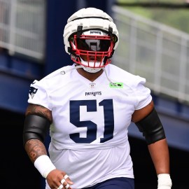 New England Patriots guard Nick Leverett