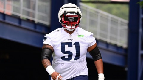 New England Patriots guard Nick Leverett