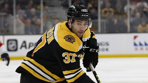 Former Boston Bruins forward Patrice Bergeron