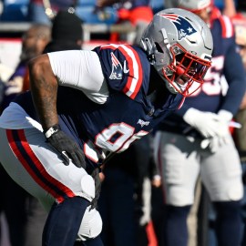 New England Patriots defensive tackle Christian Barmore