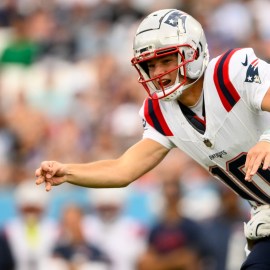 New England Patriots quarterback Drake Maye