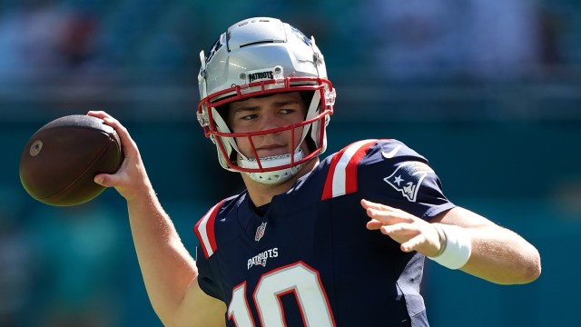 New England Patriots quarterback Drake Maye