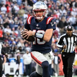 New England Patriots quarterback Drake Maye