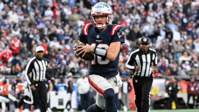 New England Patriots quarterback Drake Maye