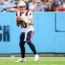 New England Patriots quarterback Drake Maye