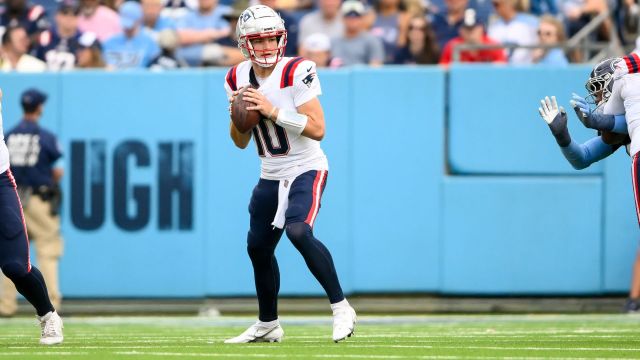 New England Patriots quarterback Drake Maye