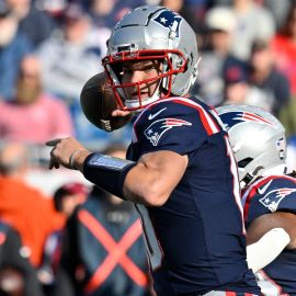 New England Patriots quarterback Drake Maye