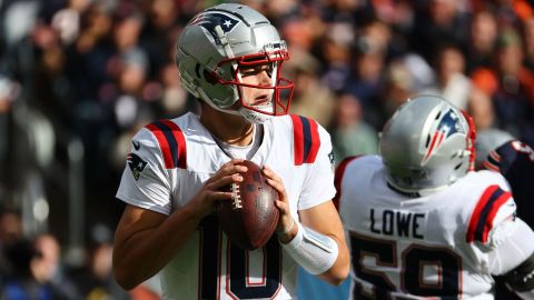 New England Patriots quarterback Drake Maye