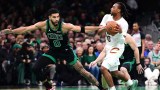 Boston Celtics forward Jayson Tatum and Cleveland Cavaliers guard Darius Garland