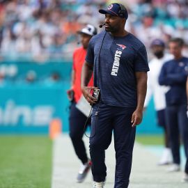 New England Patriots head coach Jerod Mayo