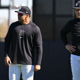 MLB outfielder Juan Soto and New York Yankees outfielder Aaron Judge