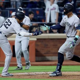 MLB outfielder Juan Soto and New York Yankees outfielder Aaron Judge