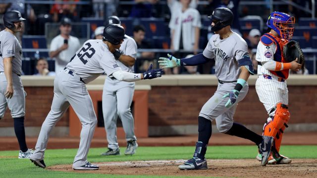 MLB outfielder Juan Soto and New York Yankees outfielder Aaron Judge