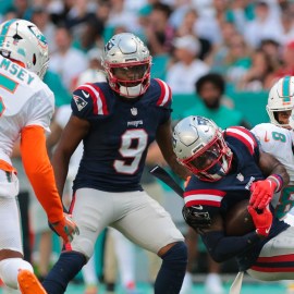 New England Patriots wide receivers Kayshon Boutte and DeMario Douglas