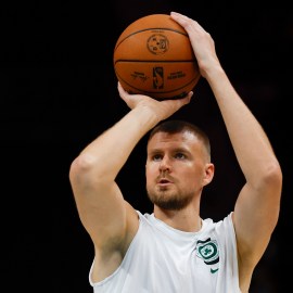 Boston Celtics center Kristaps Porzingis