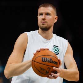 Boston Celtics center Kristaps Porzingis