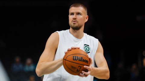 Boston Celtics center Kristaps Porzingis