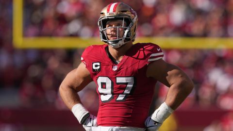 San Francisco 49ers defensive lineman Nick Bosa