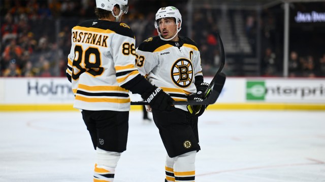 bruins left wing brad Marchand bruins right wing David pastrnak