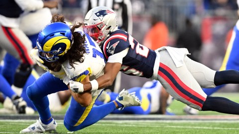 Los Angeles Rams wide receiver Puka Nacua, New England Patriots cornerback Marcus Jones