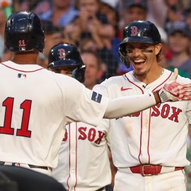 Boston Red Sox stars Rafael Dever, Jarren Duran