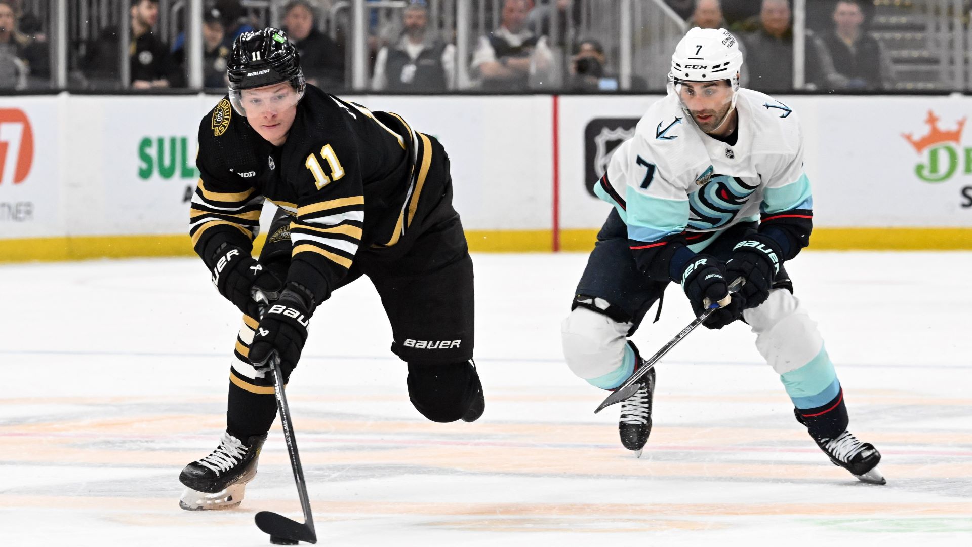 Projected lines, defensive pairings for the Bruins-Kraken matchup