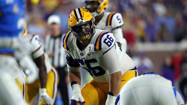 LSU Tigers offensive tackle Will Campbell