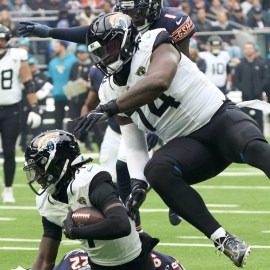 Minnnesota Vikings offensive lineman Cam Robinson, Jacksonville Jaguars wide receiver Brian Thomas Jr.