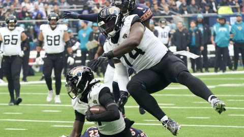 Minnnesota Vikings offensive lineman Cam Robinson, Jacksonville Jaguars wide receiver Brian Thomas Jr.