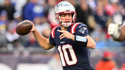 New England Patriots quarterback Drake Maye