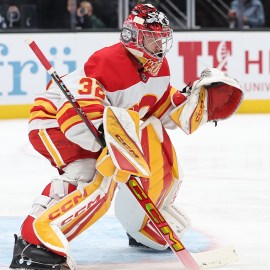 Calgary Flames goaltender Dustin Wolf