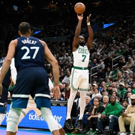 Boston Celtics forward Jaylen Brown