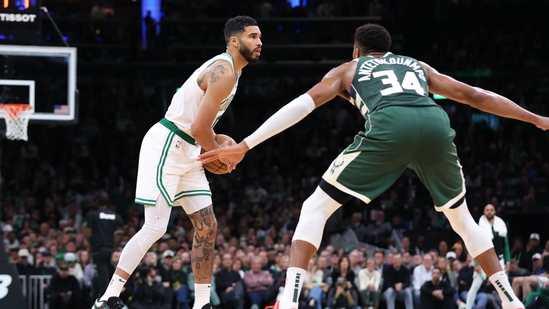 Celtics Fans Were Livid From Jayson Tatum-Giannis Antetokounmpo Missed Call