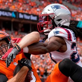 New England Patriots safety Kyle Dugger, Cincinnati Bengals tight end Mike Gesicki