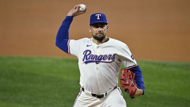 Texas Rangers pitcher Nathan Eovaldi