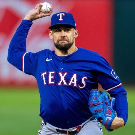 Texas Rangers pitcher Nathan Eovaldi