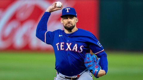 Texas Rangers pitcher Nathan Eovaldi