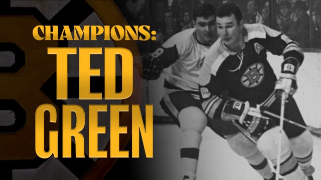 Boston Bruins defenseman Ted Green