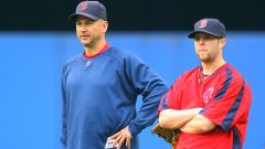 Former Boston Red Sox manager Terry Francona and second baseman Dustin Pedroia