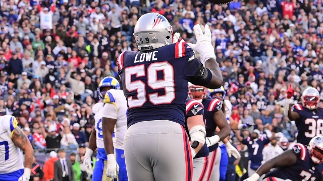 New England Patriots offensive tackle Vederian Lowe