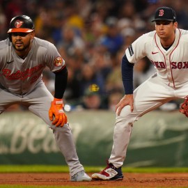 MLB free agent Anthony Santander and Boston Red Sox first baseman Triston Casas