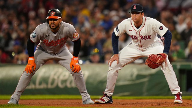 MLB free agent Anthony Santander and Boston Red Sox first baseman Triston Casas