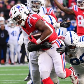 New England Patriots running back Antonio Gibson