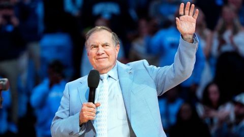 North Carolina Tar Heels football coach Bill Belichick