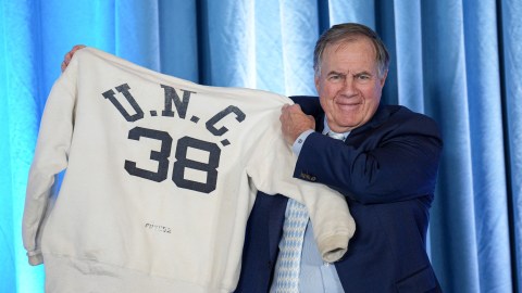 North Carolina Tar Heels head coach Bill Belichick