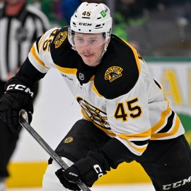 Boston Bruins forward Cole Koepke