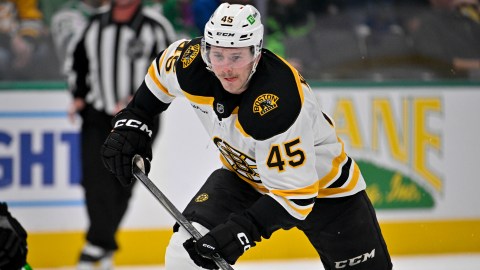 Boston Bruins forward Cole Koepke