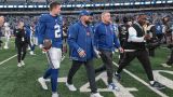 New York Giants quarterback Drew Lock and head coach Brian Daboll