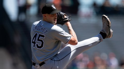 Boston Red Sox starting pitcher Garrett Crochet