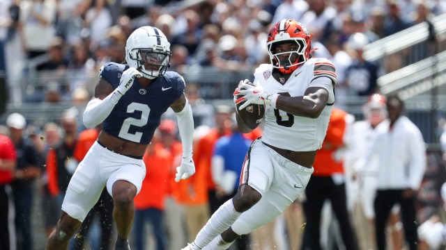 Bowling Green Falcons tight end Harold Fannin Jr.